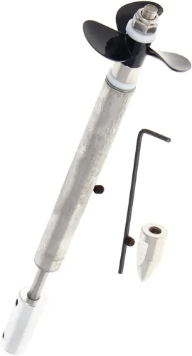 Jutagoss Hélice del eje de transmisión para RC Boat L Eje de 5.118 in,Manga L80mm,Hélice D36mm para eje de motor de 0.157 in