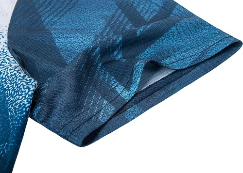 Miniatura 5 de Derminpro Polo de golf de manga corta con cuello elástico para hombre, de secado rápido