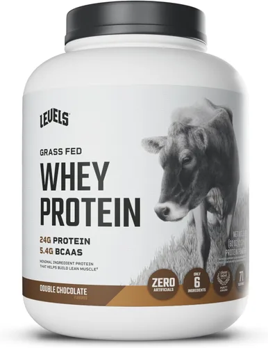 Miniatura 21 de Levels - Polvo de proteína de suero alimentado con pasto, sin artificiales, 24G de proteína, chocolate puro, 2 libras