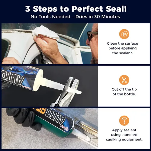 Miniatura 6 de Sellador de costuras automotriz, adhesivo impermeable de alta resistencia de grado profesional para camiones, marina, reparación de carrocerías