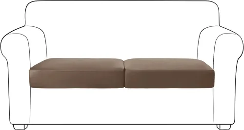 Miniatura 67 de Yates Home Funda de cojín de piel sintética para sofá, impermeable, elástica, para asiento de caravana, sofá biplaza, protector de muebles, funda