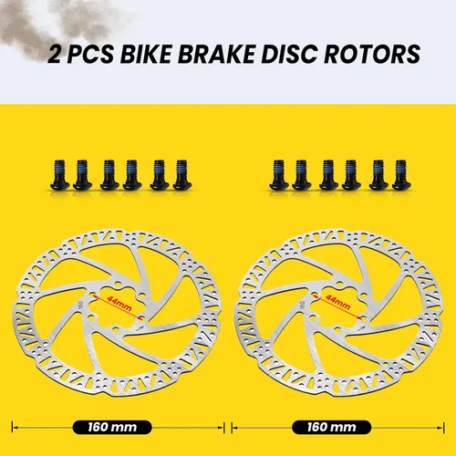 Miniatura 6 de Hycline Juego de frenos hidráulicos Ebike de 4 pistones: Zoom H876E 2-PIN Power-Off Kit de freno de disco de bicicleta eléctrica incluido rotores