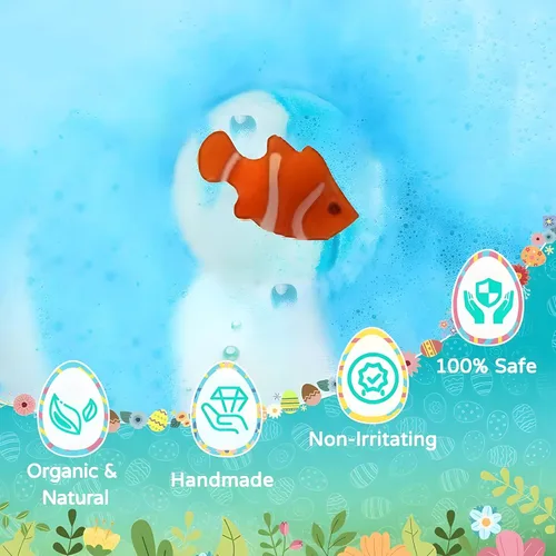 Miniatura 4 de Bombas de baño para niños con sorpresa en el interior, paquete de 20 bombas de baño para niños, relleno de cesta de Pascua, regalos de Pascua