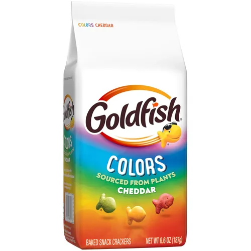 Miniatura 7 de Goldfish Colors - Galletas de queso cheddar, galletas horneadas, bolsa de 6.6 onzas