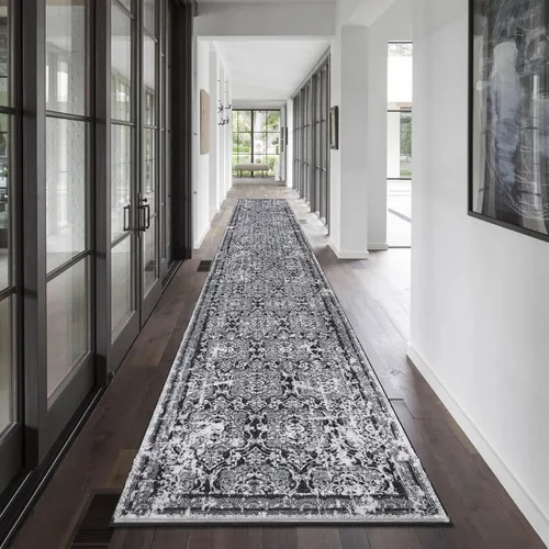 Miniatura 53 de Vaukki - Alfombra de pasillo, suave y peluda, alfombra antideslizante lavable, para lavandería, cocina, granja, baño, entrada y dormitorio