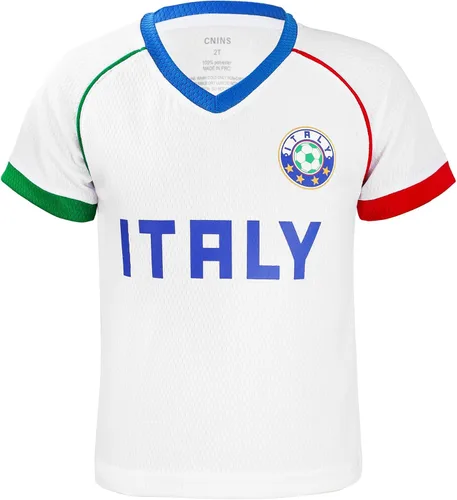 Miniatura 101 de Cnins Camisetas de entrenamiento de fútbol para niños de 2 a 14 años, trajes de práctica para niños y niñas con colores del equipo nacional