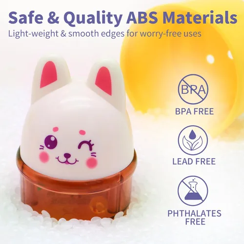 Miniatura 6 de Tazas Apilables de Conejo para Bebés para Niños Pequeños de 1-3, Juguetes Apilables Tazas de Plástico Apilables para Bebés de 6-12 12-18 Meses