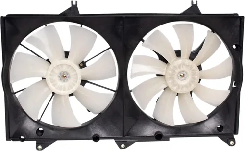 Miniatura 64 de TRQ Conjunto de ventilador de refrigeración dual del radiador compatible con Toyota Highlander 2008-2013 TO3115155