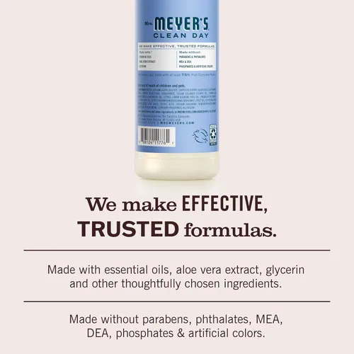Miniatura 5 de Mrs. Meyer's Clean Day - Detergente líquido para platos, aroma a campanillas azules, paquete de 1 botella, 16 oz