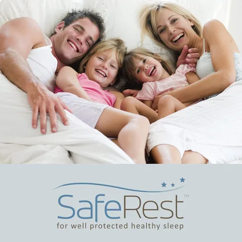 Miniatura 7 de Protector de almohada SafeRest Premium, hipoalergénico, a prueba de chinche de cama, con cierre zipper e impermeable, Algodón, Blanco, Estándar