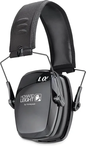 Howard Leight by Honeywell Leightning L0F Orejera de tiro ultrafina plegable (R-01523), color negro