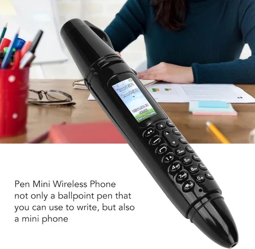 Miniatura 2 de Mini teléfono celular con cámara, linterna, FM, Bluetooth - Dual SIM, bolígrafo