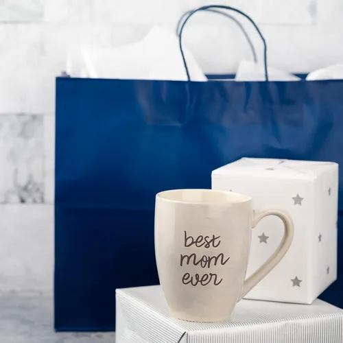 Miniatura 9 de Pavilion Gift Company Best Mom Ever - Taza de café de cerámica grande de 20 onzas, color beige