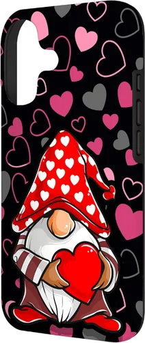 Miniatura 2 de Cute Gnome Valentine Heart Pattern Cozy Love Design Case for iPhone 17