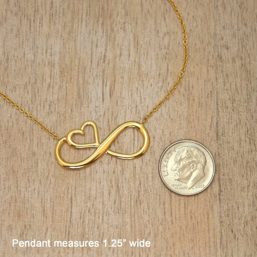 Miniatura 3 de EFYTAL Collar infinito de oro o plata, regalo de madre e hija, regalos de cumpleaños para hija, collares de mamá, regalos de graduación para hijas