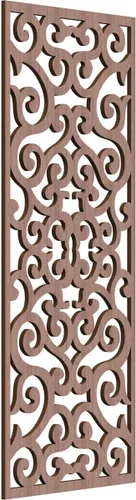 Miniatura 77 de Eveline - Paneles decorativos de pared de madera con calado, 13 3/8 pulgadas de ancho x 34 3/8 pulgadas de alto x 3/8 de alto, roble rojo rojo