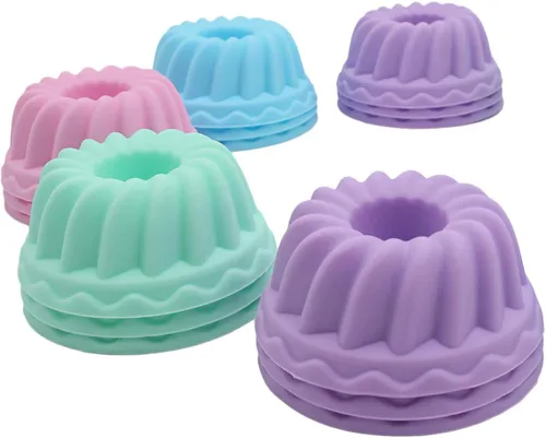 Miniatura 3 de Moldes de silicona para hornear, 12 moldes de silicona para donas, moldes antiadherentes para donas, muffins de calabaza, cupcakes, moldes