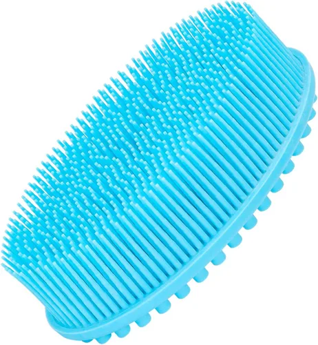 Miniatura 8 de Cepillo de esponja de baño de silicona, 100% silicona, limpiador suave para la espalda, el mejor cepillo exfoliante para el cuerpo, regalo