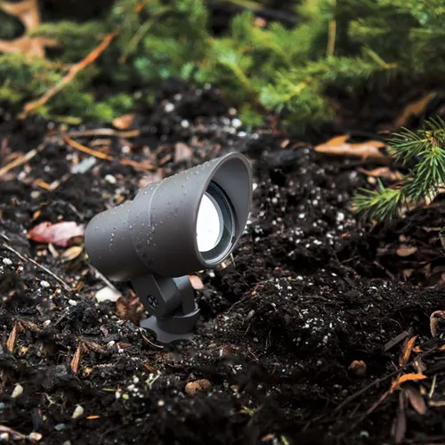 Miniatura 9 de WAC Iluminación de paisaje, luz LED de 12 V de tamaño pequeño con ángulo de haz ajustable y control de brillo integral, 50-420 lúmenes, 3000 K, Negro
