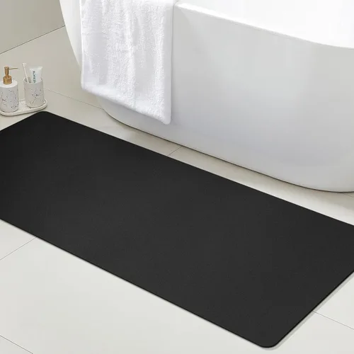 Miniatura 24 de ACCUMTEK Alfombrilla de Baño Ultra Delgada, Alfombrillas de Baño Antideslizantes con Respaldo Mejorado para Colocar Bajo la Puerta, Alfombras
