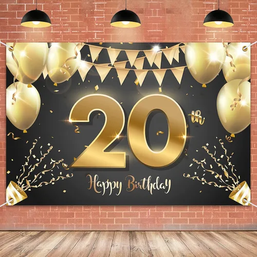 Miniatura 42 de HAMIGAR Fondo de pancarta de feliz cumpleaños número 10 de 6 x 4 pies, decoraciones de cumpleaños de 10 años, suministros de fiesta para niñas