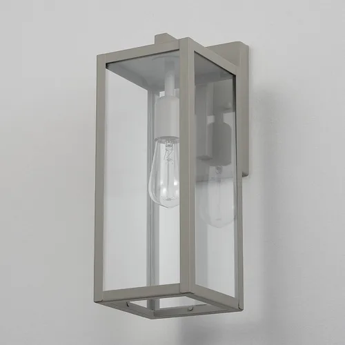 Miniatura 5 de GLOBE Electric 44838 Bowery - Aplique de pared para interiores y exteriores, 1 luz, gris mate, pantalla de vidrio transparente