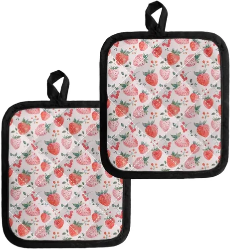 Miniatura 10 de UNICEU Porta ollas de mariposa con diseño de gallo, 2 paquetes para cocina, hornear, parrilla, cocinar, resistentes al calor, almohadillas calientes