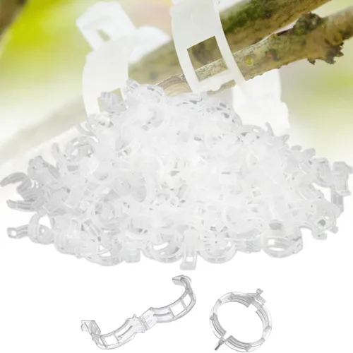 Clips de soporte para plantas 2026, clip de plástico reutilizable, clips de vid de tomate, clips de jardín de plástico para plantas trepadoras,