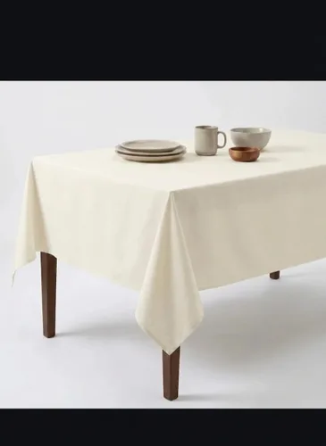 Miniatura 5 de Urban Villa - Mantel de mesa 100 % algodón, para uso diario, cenas familiares o fiestas en interiores o exteriores, a cuadros, color negro/blanco