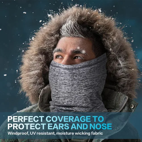 Miniatura 2 de Calentador de cuello, polaina de cuello polar para invierno, elástico, multiusos, resistente al viento, calentadores térmicos de cuello para mujeres