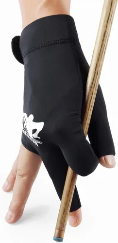 Miniatura 10 de Guantes de billar para hombres y mujeres, guantes de billar para mano izquierda/derecha, guantes de secado rápido de 3 dedos, ideales para tiradores