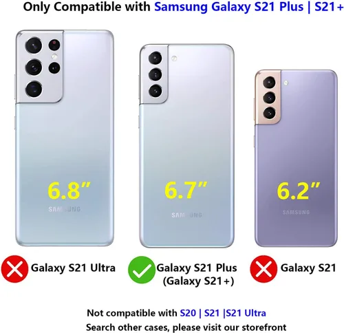 Miniatura 2 de Funda para Galaxy S21 Plus con purpurina galvanizada dorada, delgada, a prueba de golpes, TPU suave, funda de silicona de goma suave para Samsung