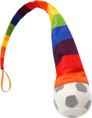 TFORESTER El juego original de los años 90, mosca más de 50 yardas, béisbol de cuero y cola de nailon tricolor, 8 años, color blanco Fútbol-blanco
