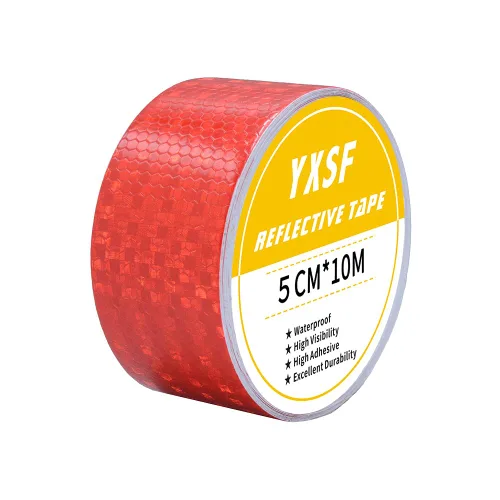 Miniatura 12 de Cinta de seguridad reflectante, tiras reflectantes amarillas de 1/2 pulgada x 45 pies, cinta reflectante impermeable de alta viscosidad para Amarillo