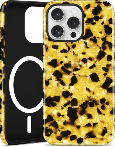 Miniatura 34 de Jusy Compatible con MagSafe Brown Tortoise Shell Print Phone Case para iPhone 7/8/SE, funda protectora magnética de lujo de TPU suave
