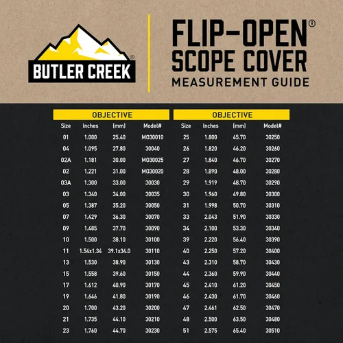 Miniatura 3 de Butler Creek Objective Flip Open Scope Cover