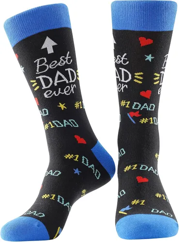 Miniatura 4 de BONANGEL Dad Socks Mens Funny Novelty Crazy Funky Socks Best Gifts for Fathers Day Birthday Christmas from Daughter Son