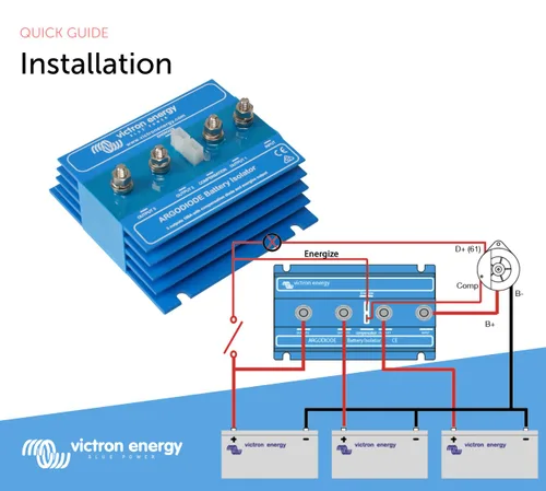 Miniatura 5 de Victron Energy ArgoDiode Aisladores de Batería 100-3AC (3 Baterías 100 amperios)