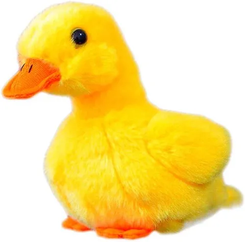 TAMMYFLYFLY Pollito Amarillo de Peluche, Pollo Blanco de 5 Pulgadas, 12cm, Juguete de Peluche, Juguete Suave de Pato (1 Pato Amarillo)
