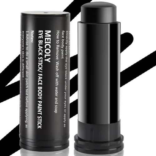 Miniatura 9 de MEICOLY Barra de maquillaje para ojos negros azul real, impermeable para béisbol, sóftbol, fútbol, lacrosse, barra de pintura corporal y facial azul