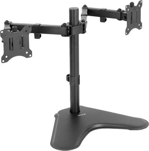 Miniatura 10 de VIVO Soporte para monitor cuádruple de 13 a 30 pulgadas, soporte de escritorio totalmente ajustable, capacidad para 4 pantallas planas o curvas