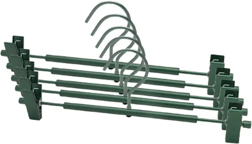 Miniatura 2 de VALINK Colgador de falda de metal, percha de pantalones de aleación de aluminio con clip, multifunción, portátil, no se oxida ni se decolora