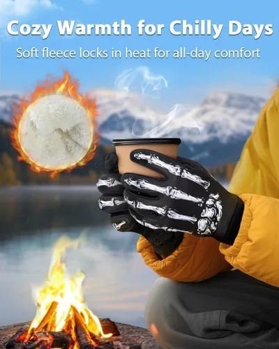 Miniatura 2 de RIGWARL Guantes impermeables para clima frío y frío, guantes de invierno para hombres y mujeres con pantalla táctil