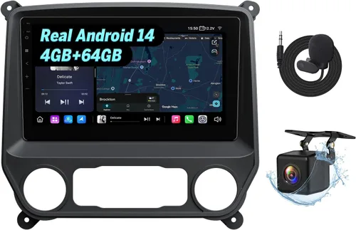 Eonon Estéreo de coche de 10.1 pulgadas para Chevy Chevrolet Silverado/GMC Sierra 2014-2018, 2015 Silverado Radio CarPlay y Android Auto Head Unit,