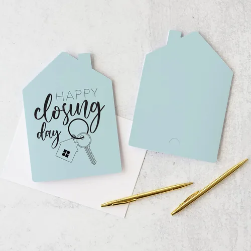 Miniatura 6 de Set of "Happy Closing Day" Greeting Cards Envelopes Included 4-GC002