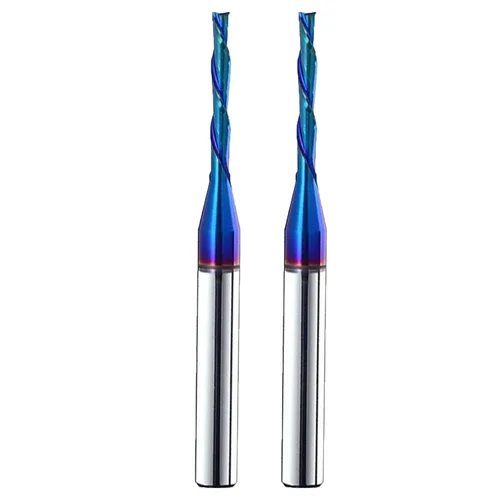 Miniatura 14 de Ruhi - Broca de enrutador en espiral Upcut de 3 flautas de 1/4 pulgadas, diámetro de corte de 1/8 pulgadas, CL, carburo sólido OVL de 2-1/2 pulgadas