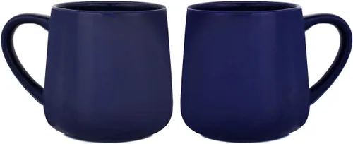Miniatura 9 de Bosmarlin Juego de 2 tazas de café de cerámica brillante, taza de té para oficina y hogar, 18 onzas, adecuadas para lavavajillas y microondas