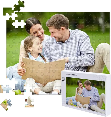 Miniatura 13 de ATOOZ Rompecabezas personalizados de 35 piezas, rompecabezas de madera personalizado de fotos, rompecabezas personalizado con imagen personalizada