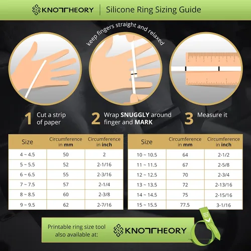 Miniatura 6 de Knot Theory Anillo de silicona para hombres y mujeres, diseño de ondas, montaña, bosque, alianza de boda de silicona para actividades deportivas