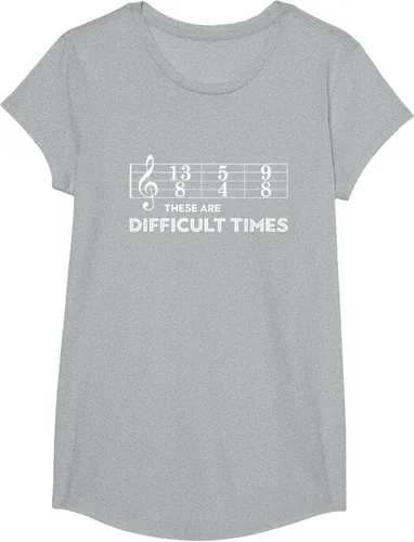 Miniatura 54 de Musician - Camiseta con texto en inglés "These are Difficult Times", talla S